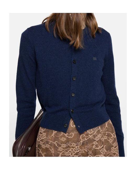Acne Blue Buttoned Cardigan