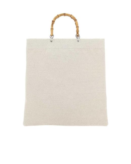 Jil Sander White Bamboo Handle Top Handle Bag for men