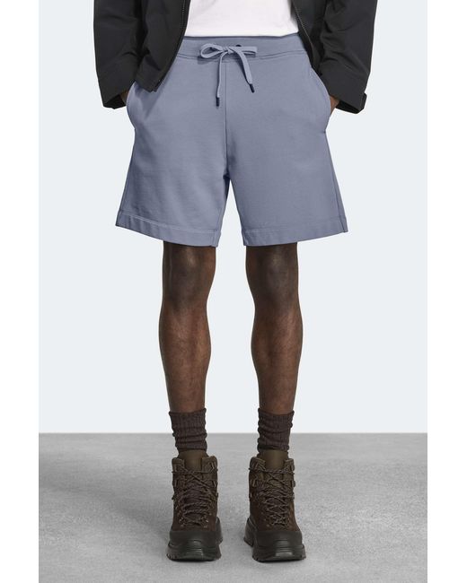 Canada Goose Blue Drawstring Bermuda Shorts for men