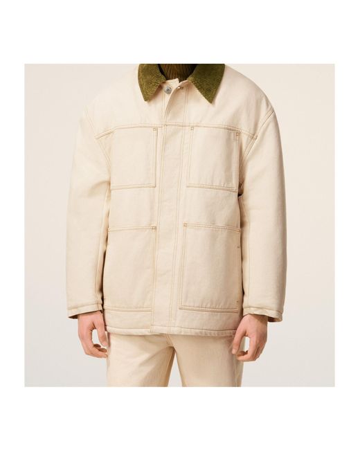 AMI Natural Ami Padded Worker Jacket for men