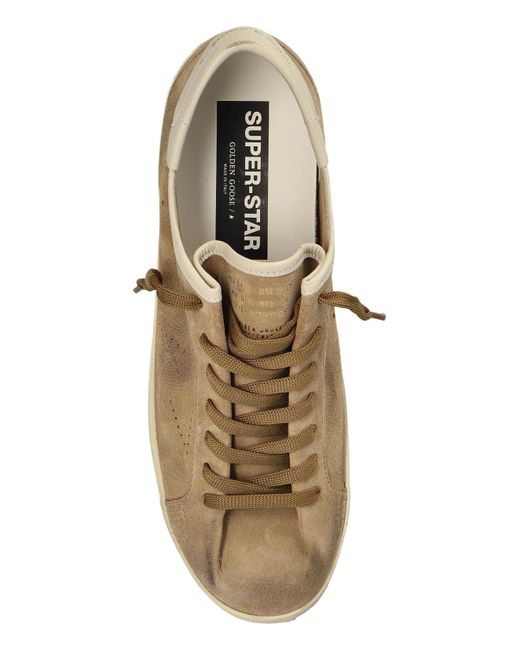 Golden Goose Deluxe Brand Brown Super Star Low-Top Sneakers for men