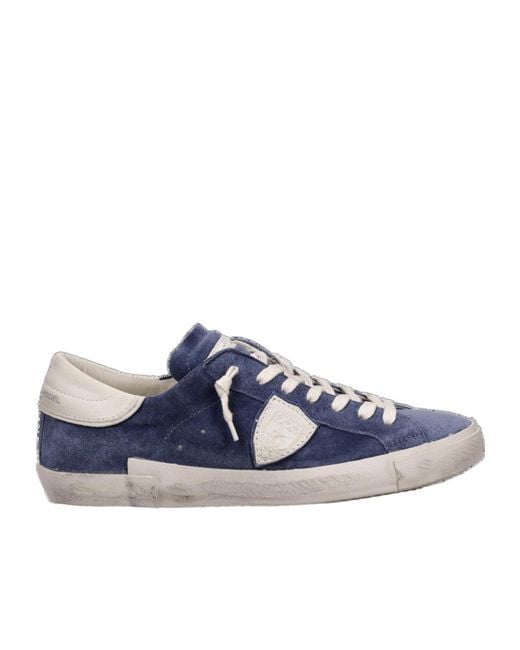Philippe Model Blue Prsx Low-Top Sneakers for men