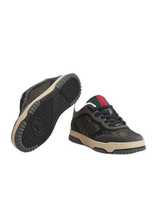 Gucci Gray Re-Web Sneaker, Nylon for men