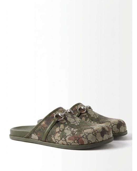 Gucci Brown Horsebit Mules for men
