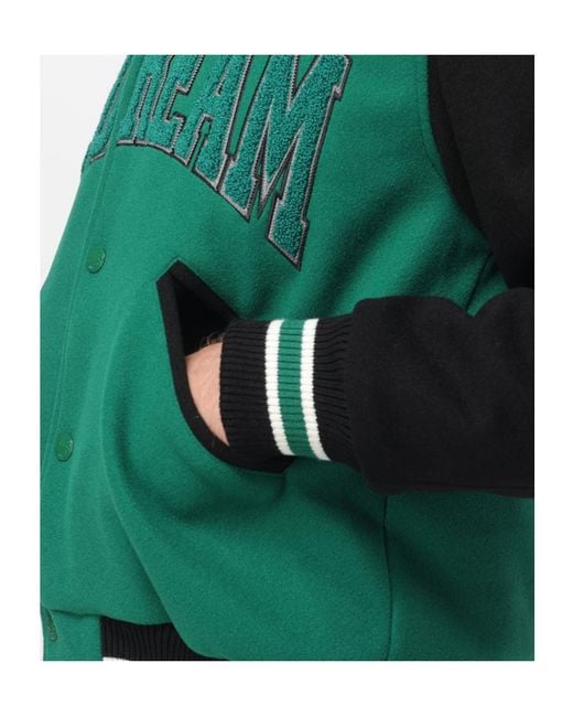 ICECREAM Green Varsity Wool Jacket for men
