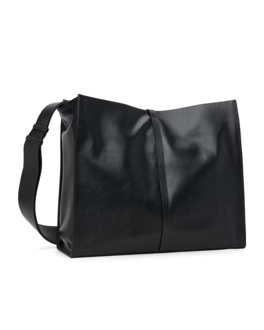 HELIOT EMIL Black Luculent Tote Bag for men