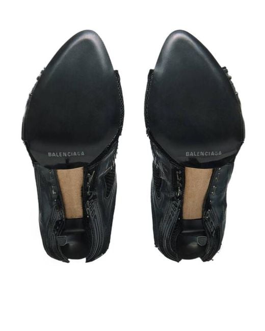 Balenciaga Black Stapler Heeled Sandals