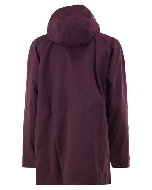 Patagonia Purple Recycled Nylon Hooded Parka