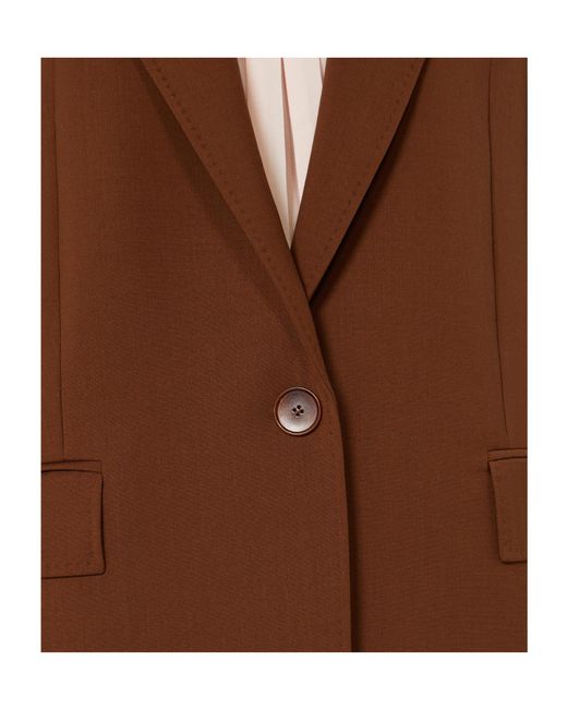 Max Mara Brown Studio Mstbalco Single-Breasted Jacket