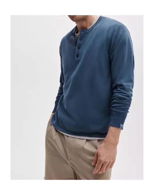 Rag & Bone Blue Crew-Neck Knit Top for men