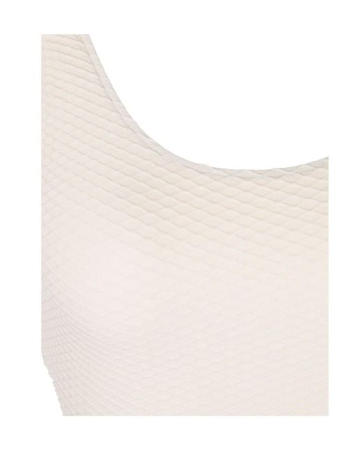 Anine Bing White Jace One-Piece Swimsuit