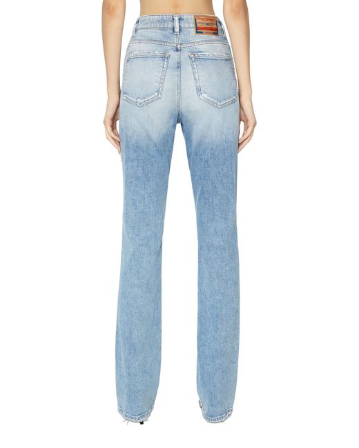 DIESEL Blue High-Waist Flared Jeans