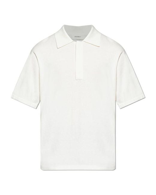 Lisa Yang White Carl Polo Shirt for men
