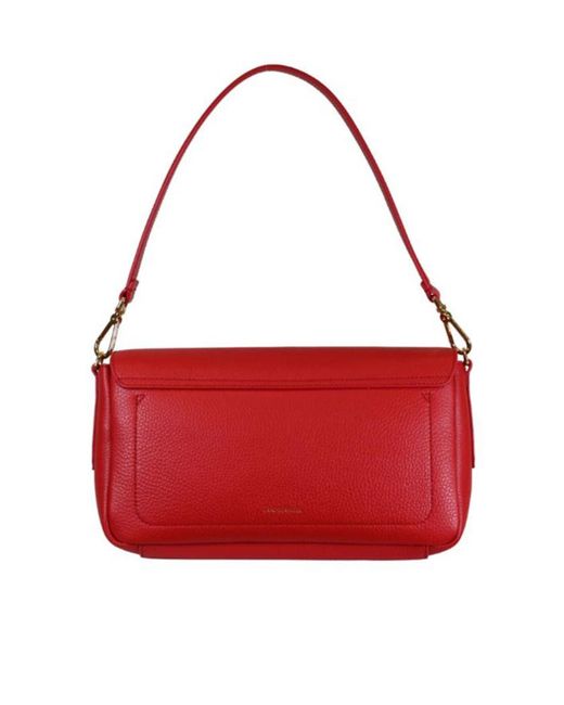 Coccinelle Red C-Me Lock Large Shoulder Bag