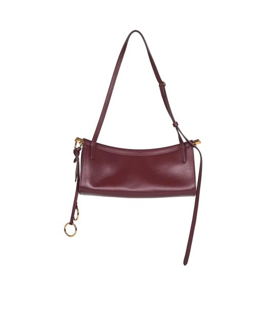 Alaïa Purple Alaïa Logo Stamp Small East West Shoulder Bag