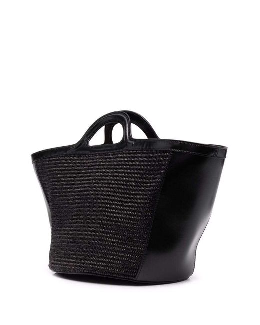 Marni Black Tropicalia Small Tote Bag
