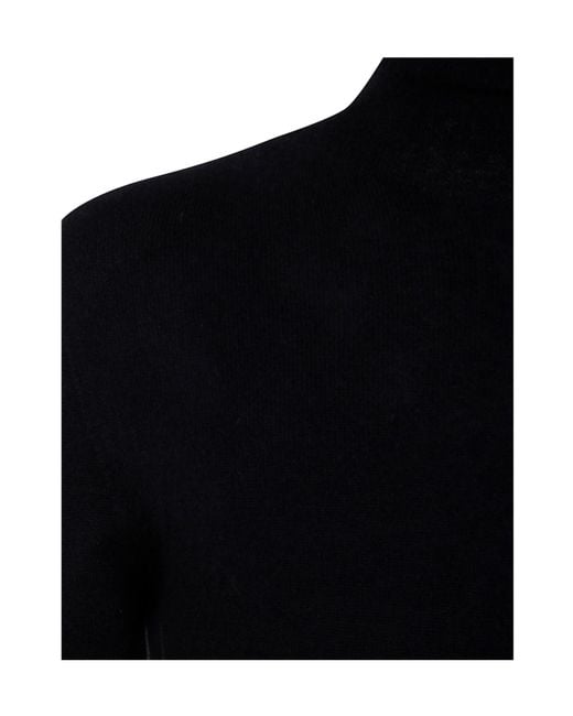 MD75 Black Roll-Neck Top for men