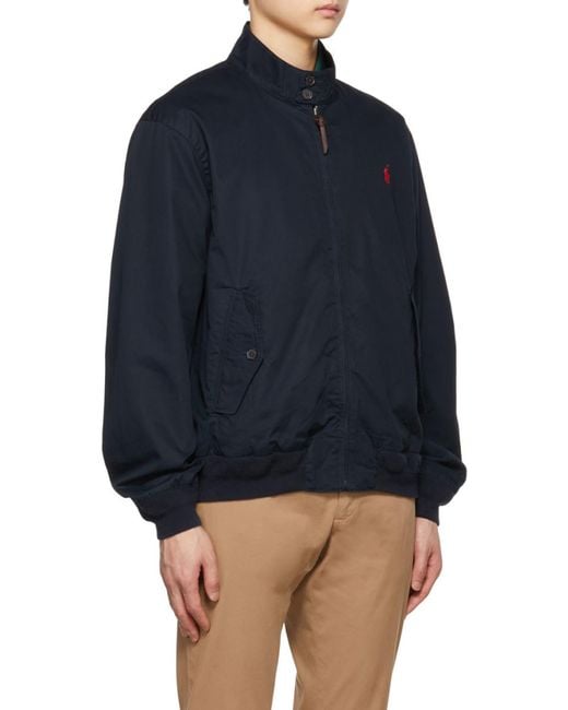 Polo Ralph Lauren Blue Polo Pony Zipped Jacket for men