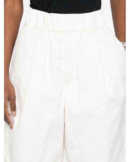 Dries Van Noten White Plato Shorts for men