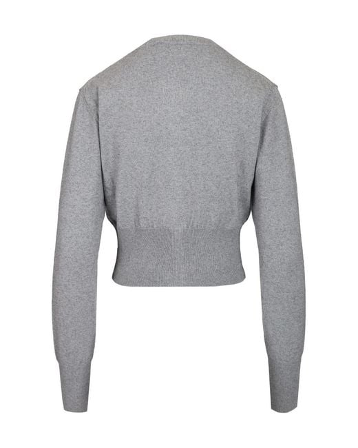 Vivienne Westwood Gray Bea Cropped Cardigan