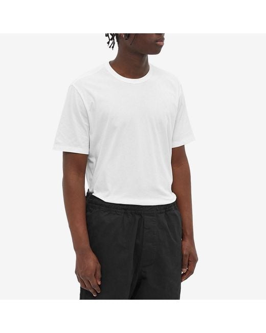 Our Legacy White New Box Crewneck Jersey T-Shirt for men