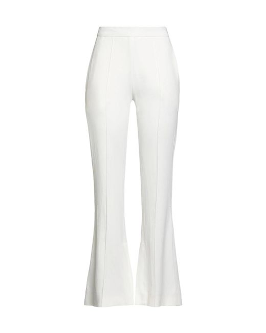Marni White Minimalist Solid Flared Pants