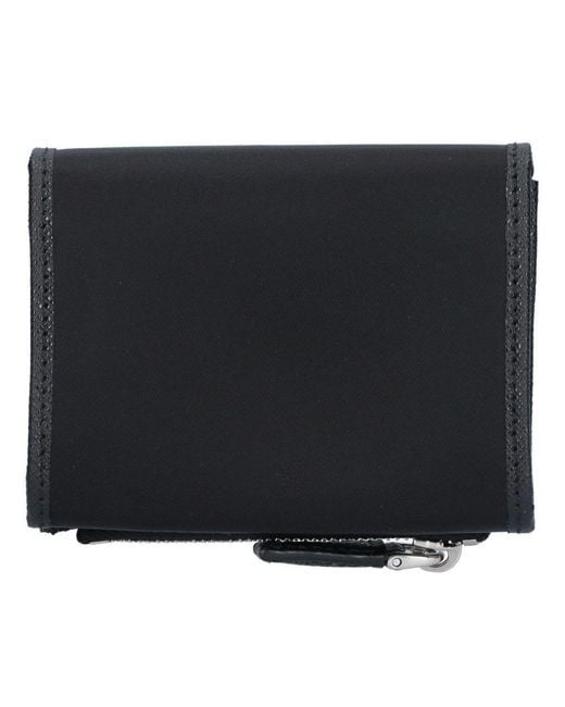 Prada Black Triangle-Logo Zipped Wallet for men
