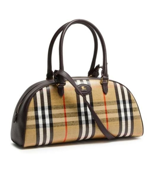 Burberry Natural Highlands Bowling Bag