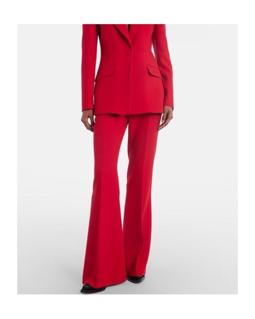 Gabriela Hearst Red Casual Trousers With Belt Loops