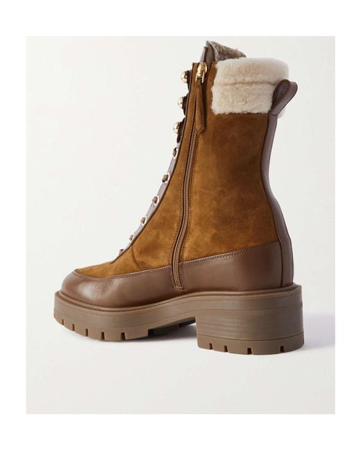 Aquazzura Brown Very Cortina Leather Boots