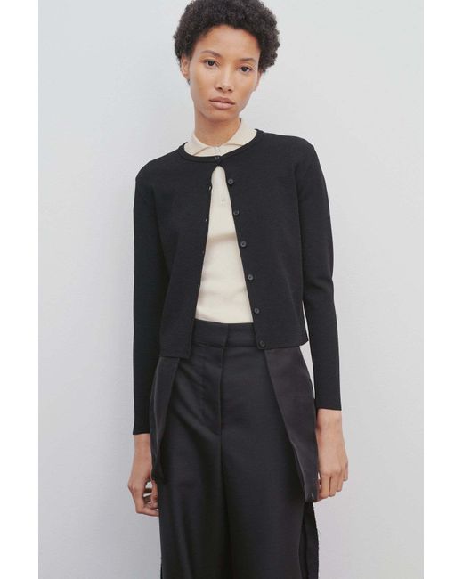 The Row Blue Long-Sleeve Cardigan