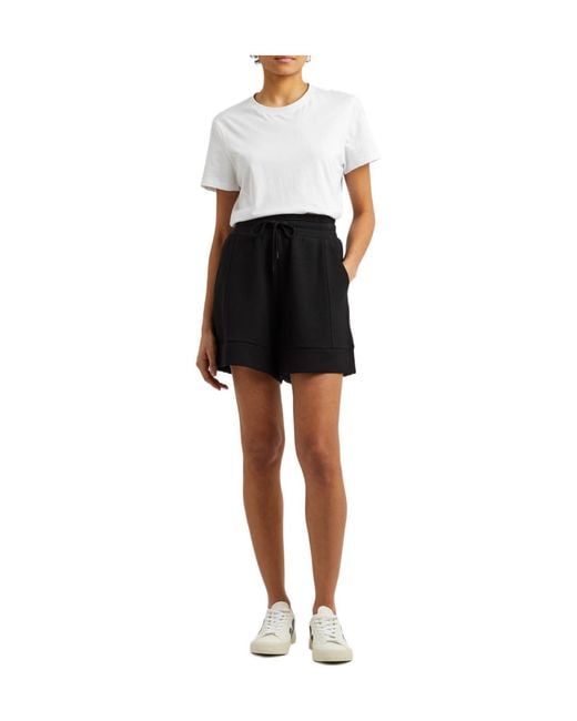 Varley Black Elastic Knit Shorts