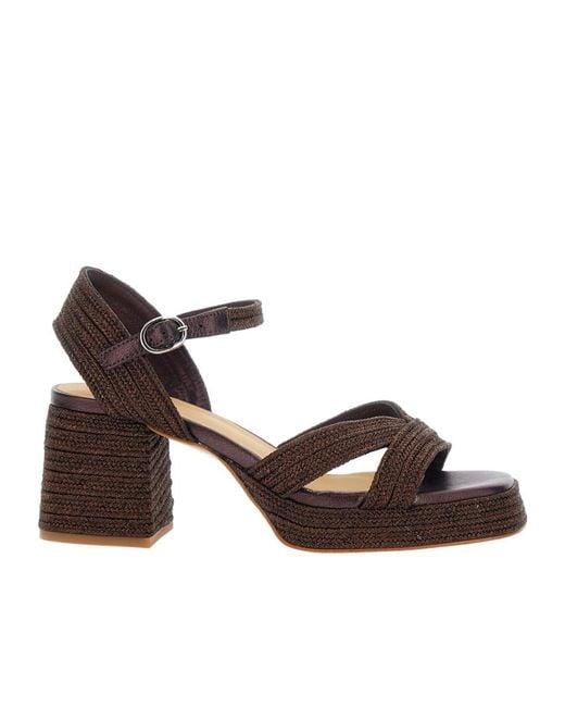 Castaner Brown Castañer Buckled Heeled Sandals