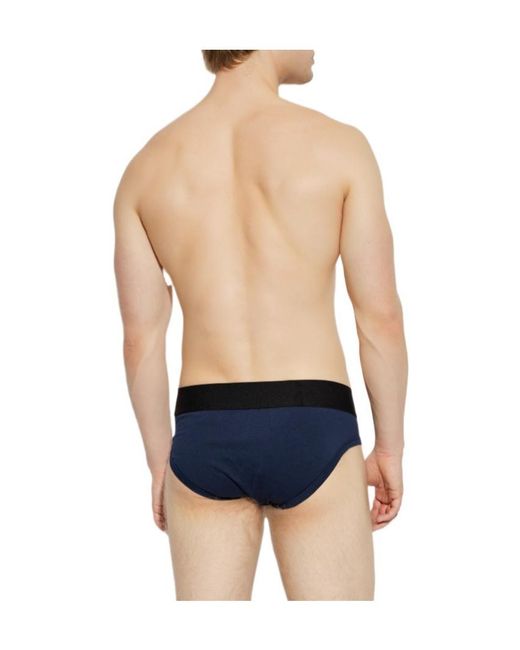 Palm Angels Blue Solid Color Underwear Set for men