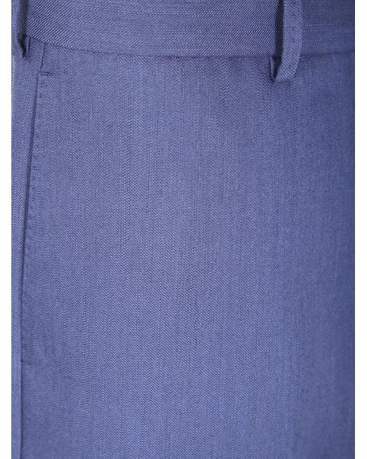 Paul Smith Blue Belt Loop Casual Pants for men