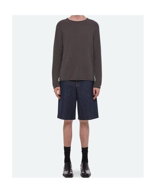 Helmut Lang Gray Crew Neck Knitwear for men