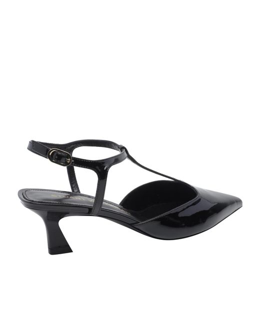 Stuart Weitzman Black Pointed-Toe High-Heeled Sandals