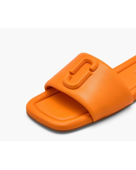 Marc Jacobs Orange Logo Slippers