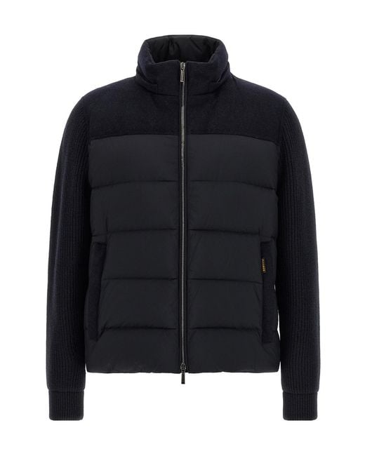 Moorer Black Jesse-Stp Bomber Jacket for men