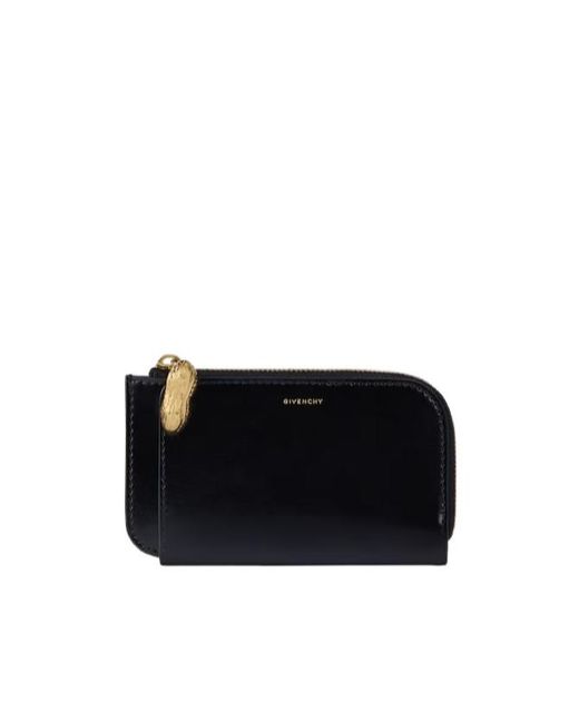 Givenchy Black Lucky Charms Zipped Card Holder