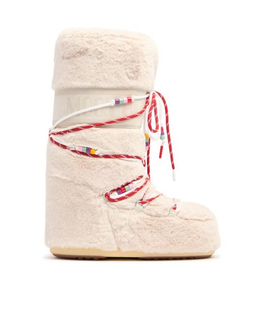 Moon Boot Pink Icon Beaded Lunar Boots