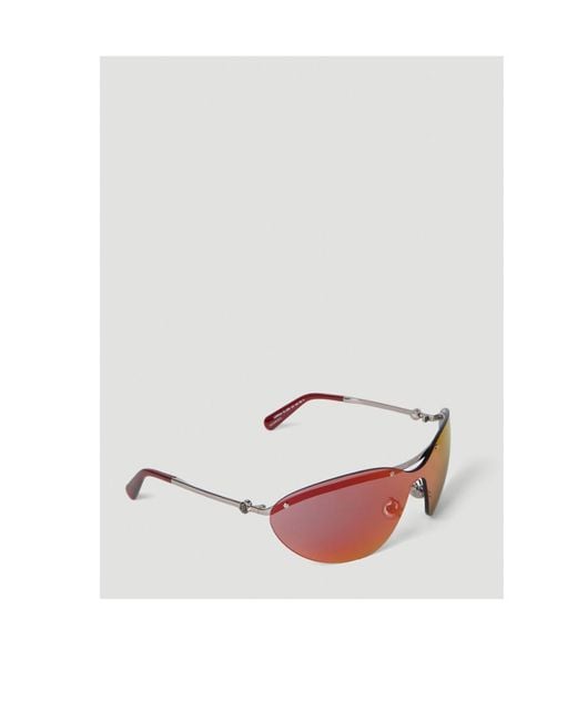 Moncler Pink Eyewear Mirrored Frame Sunglasses for men