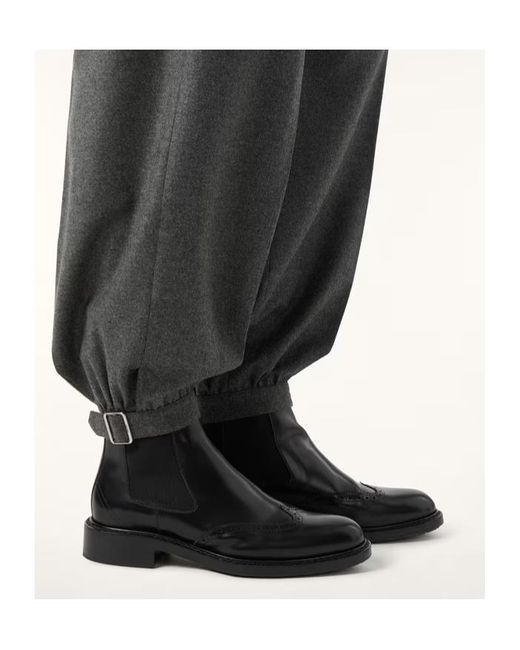 Loro Piana Black Oliver Walk Chelsea Boot for men