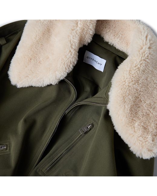 Givenchy Green Shearling Bmbr Ld62