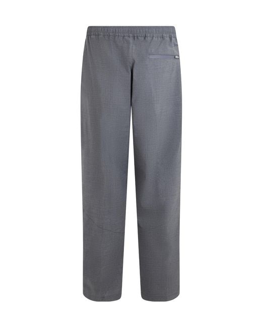 Herno Gray Laminar Relaxed Elastic-Waist Pants for men