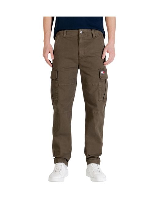 Tommy Hilfiger Gray Casual Pants With Belt Loops for men