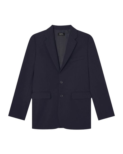 A.P.C. Blue Button Blazer