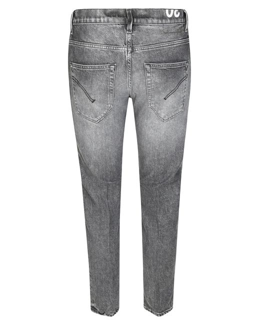 Dondup Gray Logo Jeans for men
