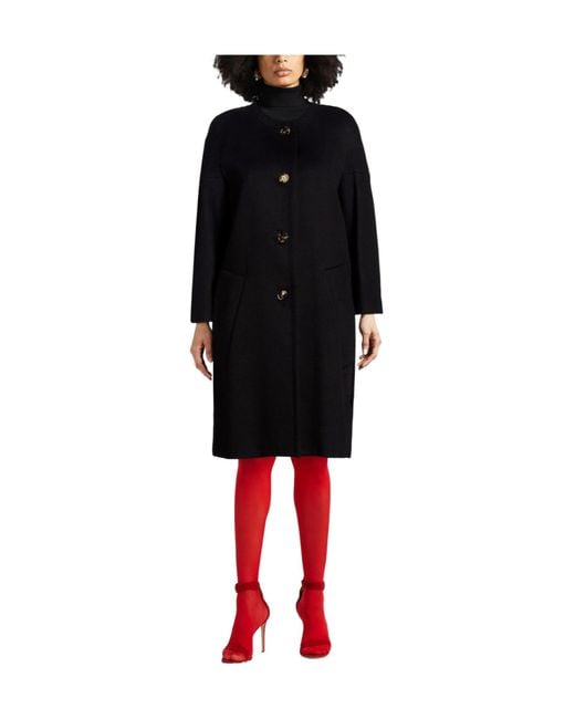 Marni Black Simple Long-Sleeved Woolen Coat