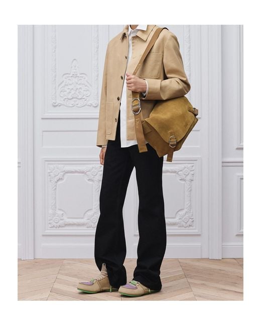 Dior Brown Medium Jett Messenger Bag With Flap for men